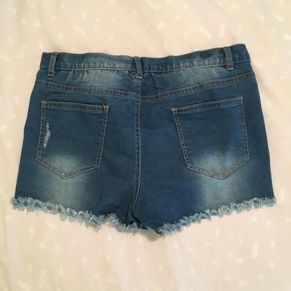 Distressed Jean Shorts - Picture 2 of 3